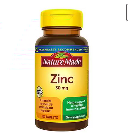 Nature Made Zinc 30 mg Tablets, 100.0 ea - 2 for $1.80 + free store pickup on $10+.  AND MORE