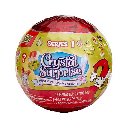 Dr. Seuss Grinch Crystal Surprise Ball - Collectible Mini Figure with Accessories & Activity - $5 at Walmart