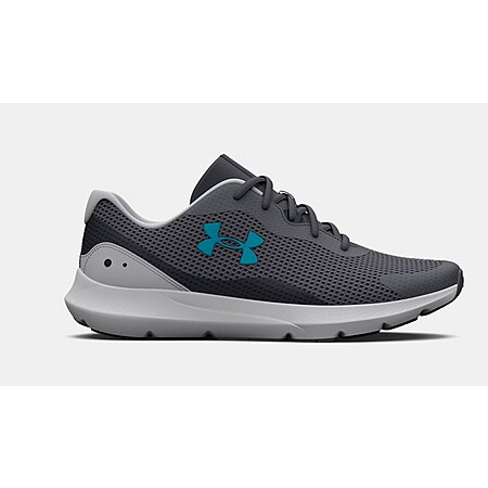 UA Surge 3 Men's Running Shoes (Pitch Gray / Mod Gray / Blue Surf) - $19.58 + free shipping