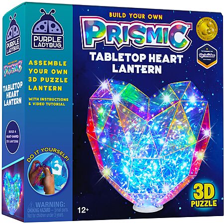 Prismic Make Your Own 3D Heart Table Light, Valentines Gifts - $4.99 at Amazon