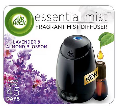 Air Wick Essential Mist - Essential Oil Diffuser Starter Kit Lavender & Almond Blossom - $7.64 + free store pickup on $10+