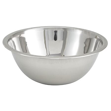 Winco 3 Quart Heavy-Duty Stainless Steel Mixing Bowl - $3.66