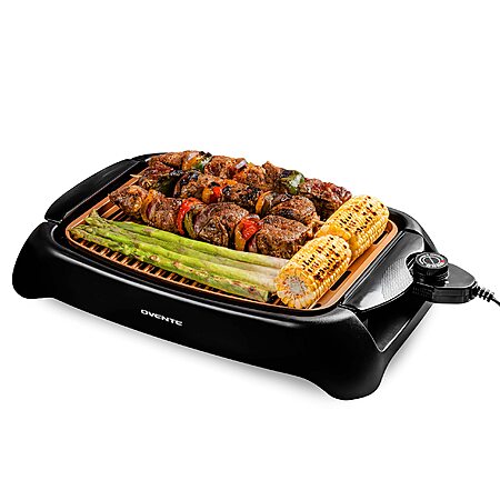 OVENTE Electric Indoor Grill with 13x10 Inch Non-Stick Cooking Surface - $26.99 @Amazon
