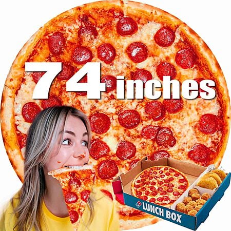 74in Pepperoni Pizza Blanket - $9.99