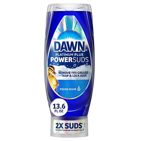 $3.72 + $2 Walmart Cash - Dawn Platinum Plus, Dish Soap, 13.6 oz. EZ-Squeeze Bottle