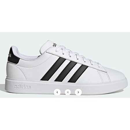 Adidas Men's Grand Court Shoes (cloud white / core black / cloud white) - $18.60 + free shipping