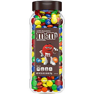 M&M's Milk Chocolate Resealable Bulk Candy Jar - 25.5 oz $5