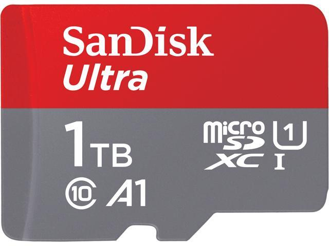 SanDisk 1TB Ultra microSDXC A1 UHS-I/U1 Class 10 Memory Card with Adapter, Speed Up to 120MB/s (SDSQUA4-1T00-GN6MA) - Newegg.com $118.33
