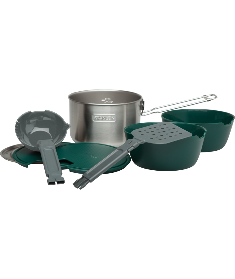 Stanley: 8-Piece Stanley Adventure All-in-One Two Bowl Camp Cook Set (Stainless Steel) $24 & MORE