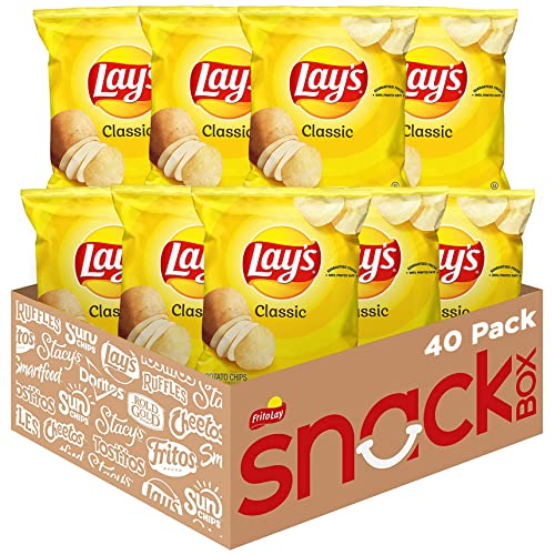 40 Pack Lay's Classic Potato Chips, 1 oz $12.14 w/ S&S + Free Shipping w/ Prime