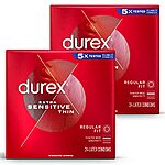 48 Count Durex Extra Sensitive Latex Lubricated Condoms, Ultra Fine $11.82 w/ S&amp;S &amp; MORE + FS w/ Prime