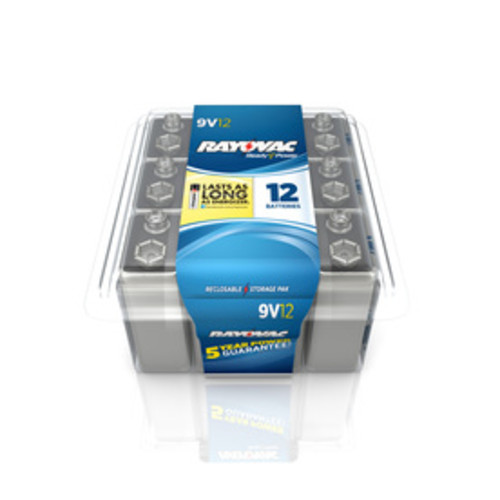 Rayovac Alkaline Batteries 12-Pack 9V, 60-Pack AA and AAA - $10.99 each at Lowe's