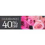 Clothing from Vanity stores at an extra 40% off clearance plus free shipping