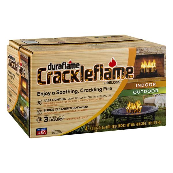 Duraflame Crackleflame 4 5lb 3 Hr Indoor Outdoor Firelog 4