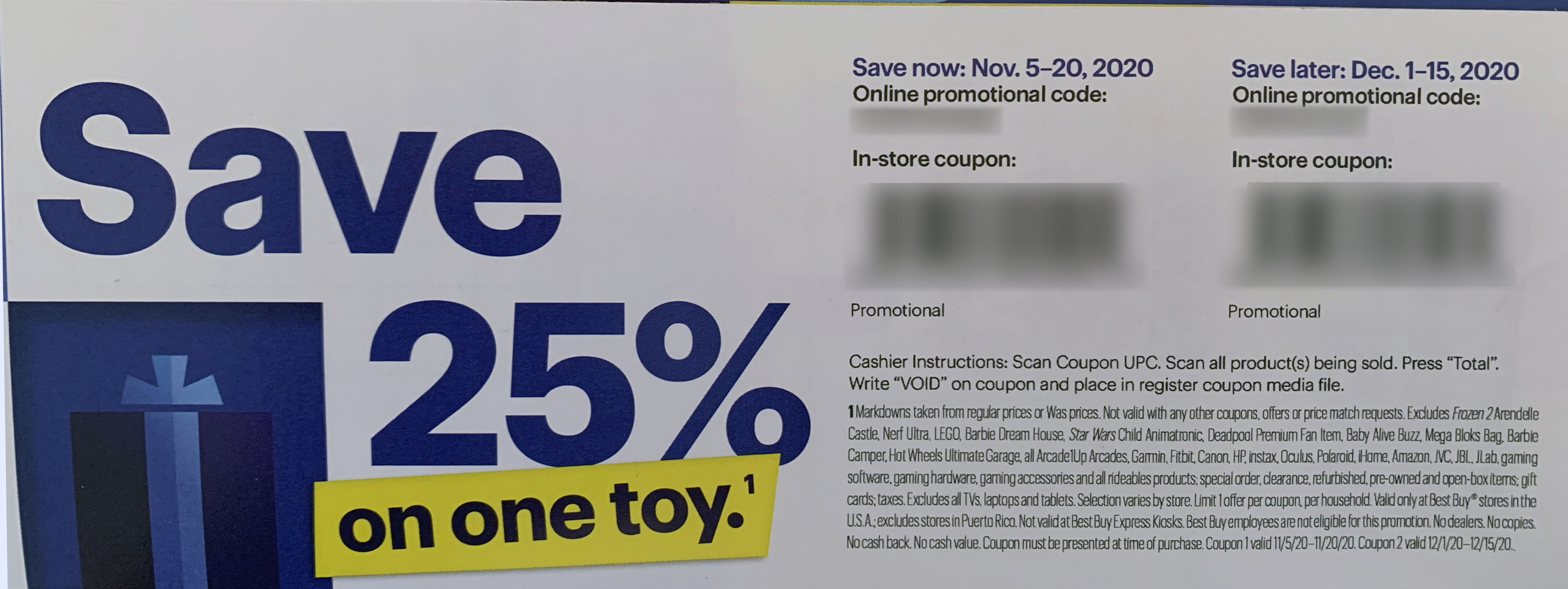 best buy 25 off toy