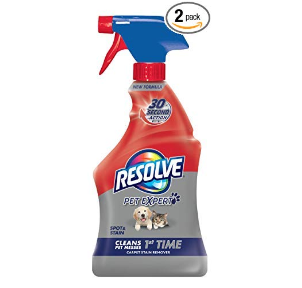 Resolve Pet Stain & Odor Carpet Cleaner, 22 oz, 4 bottles, $7.59-9.77 $9.77