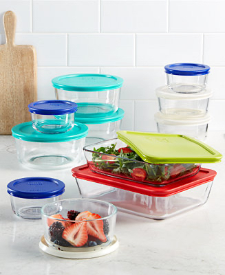 Pyrex 22 Piece Food Storage Container Set, Created for Macy's  & Reviews - Bakeware - Kitchen - Macy's - $29.99