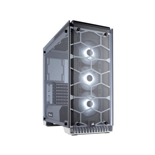 CORSAIR Crystal 570X RGB Tempered Glass, Premium ATX Mid Tower Case, White for sale at Newegg. $149.99