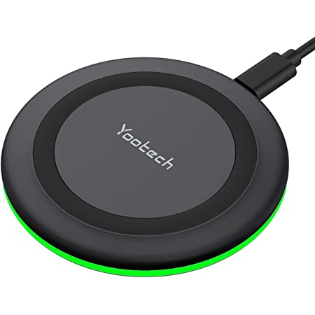 Yootech Wireless Charger, Qi-Certified 10W Max Fast Wireless Charging Pad for $8.48