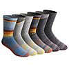 Dickies Men's Dri-Tech Original Moisture Control Crew Socks, Blue Assort (6 Pairs) $7.27