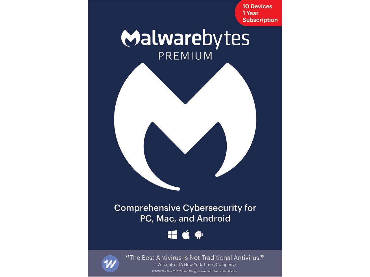 MalwareBytes Premium 4.5 (10 Devices, 1 Year) + NordVPN (6 Devices, 1 Year) @ Newegg $42.99