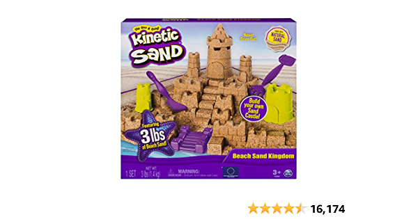 Kinetic Sand Beach Sand Kingdom Playset with 3lbs of Beach Sand, for Ages 3 and Up (Amazon) - $8.12