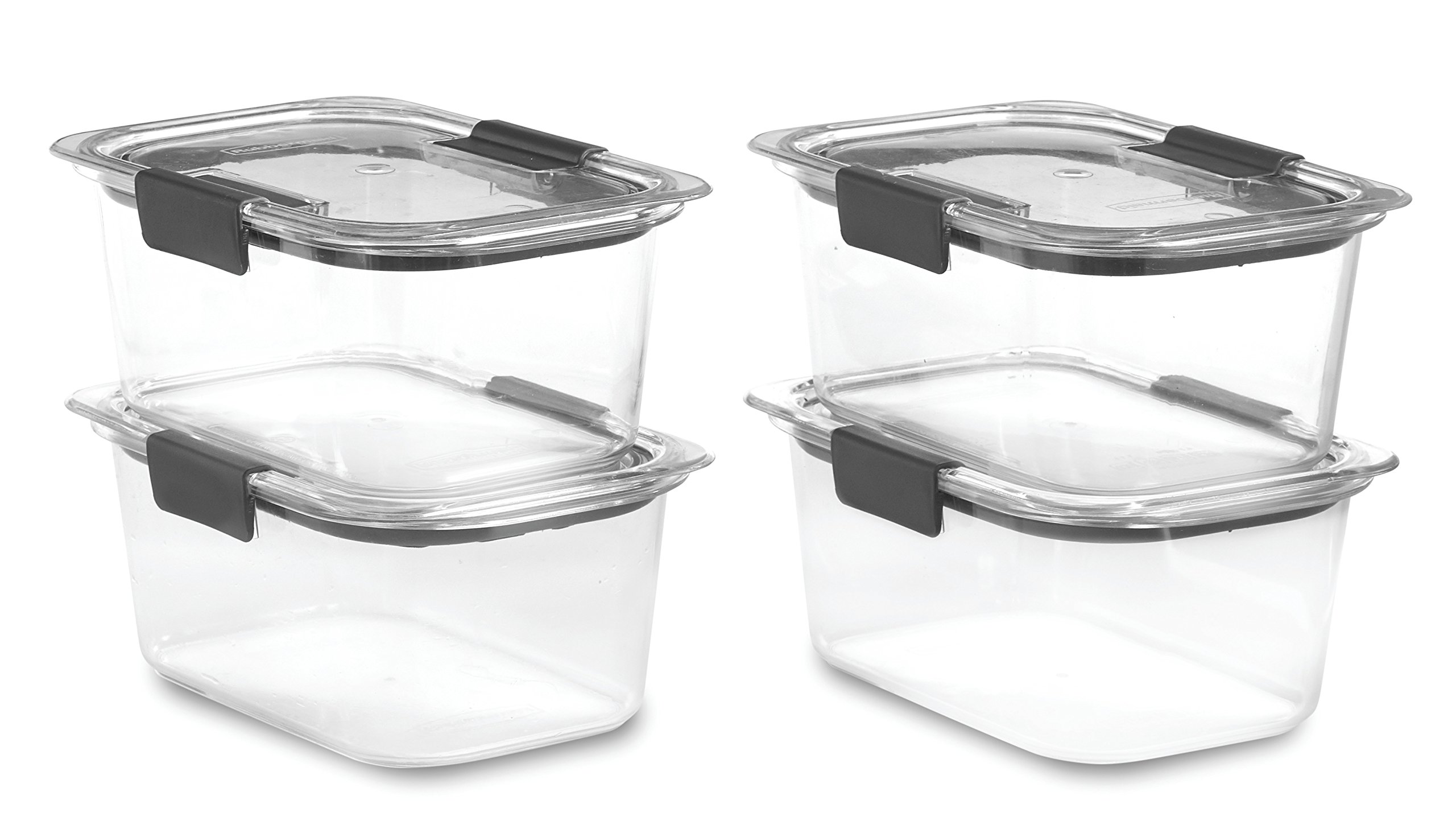 Rubbermaid Brilliance BPA Free Food Storage Containers Pack of 4 - 4.7 cups capacity $17.97
