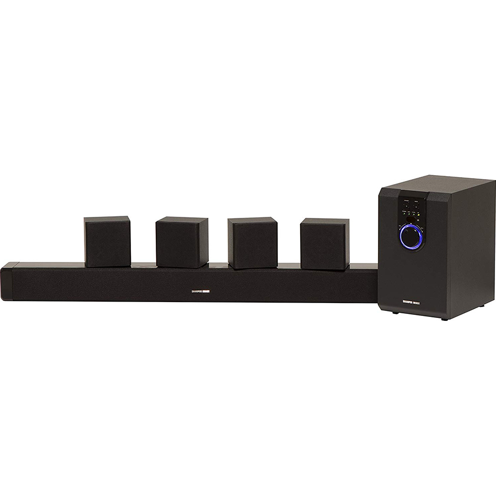 Sharper Image 5.1 Home Theater System With Subwoofer, Sound Bar & Satellite Speakers $47