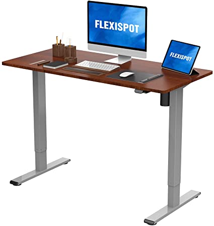 Flexispot 48"x24" Vici Electric Adjustable Standing Desk (Mahogany) $192.50 + Free Shipping