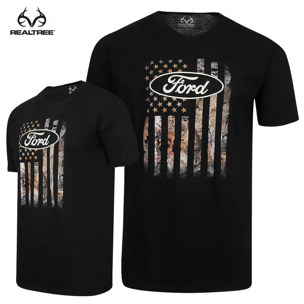 Realtree Ford Flag T-Shirt (black/realtree edge) $9 + Free Shipping