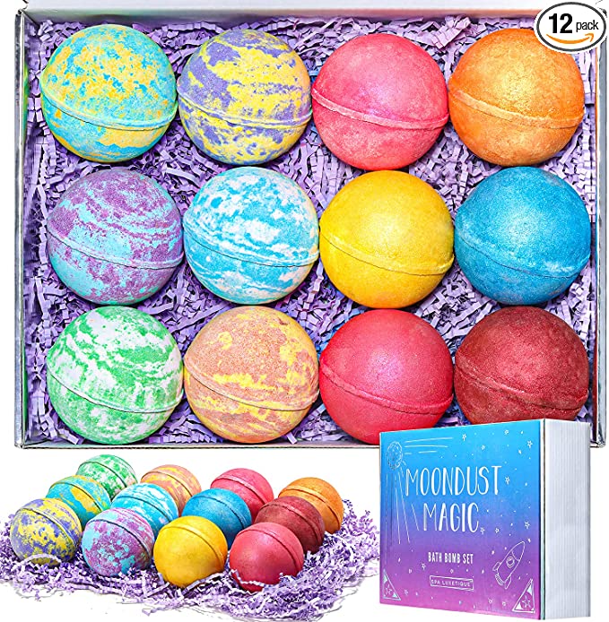 12-Piece Spa Luxetique Moondust Magic Large Bubble Bath Bomb Set (multi-scent) $10.19 + Free Shipping w/ Prime or on orders $25+
