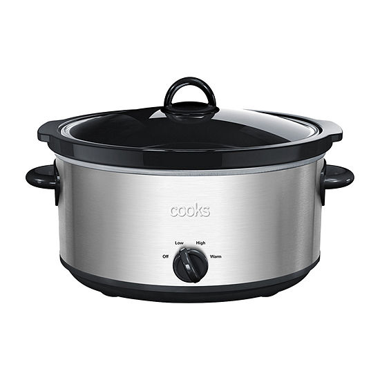 6Qt Cooks Manual Slow Cooker 18 + SD Cashback + Free Store Pickup at JCPenney