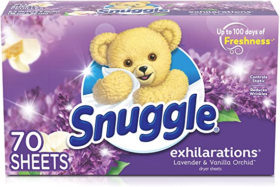 70-Count Snuggle Fabric Softener Dryer Sheets (lavendar & vanilla orchid) $2.46 w/ S&S + Free Shipping w/ Prime or on orders $25+