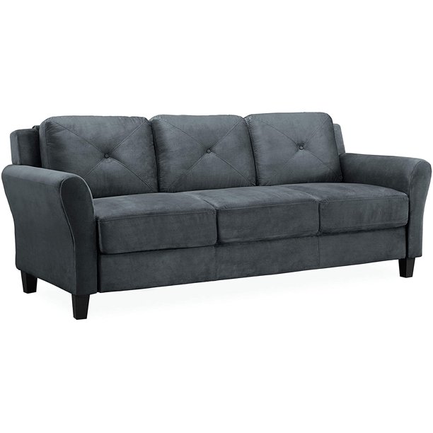 Lifestyle Solutions Collection Grayson Micro-Fabric Sofa (dark grey; 80.3" x 32" x 32.68") $224.65 + Free Shipping
