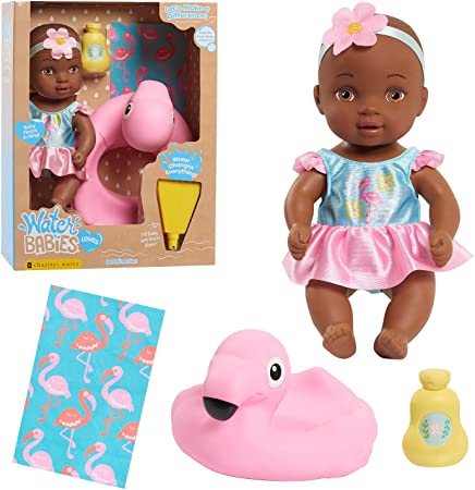 5-Piece Just Play 9" WaterBabies Doll Bathtime Fun Flamingo PlaySet (dark brown) $8.65 + Free Shipping w/ Prime or on orders $25+
