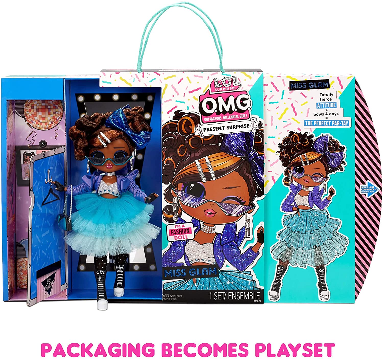 10" L.O.L. Surprise OMG Present Surprise Fashion Doll Miss Glam w/ 20 Surprises $13 + Free Shipping w/ Prime or on orders $25+