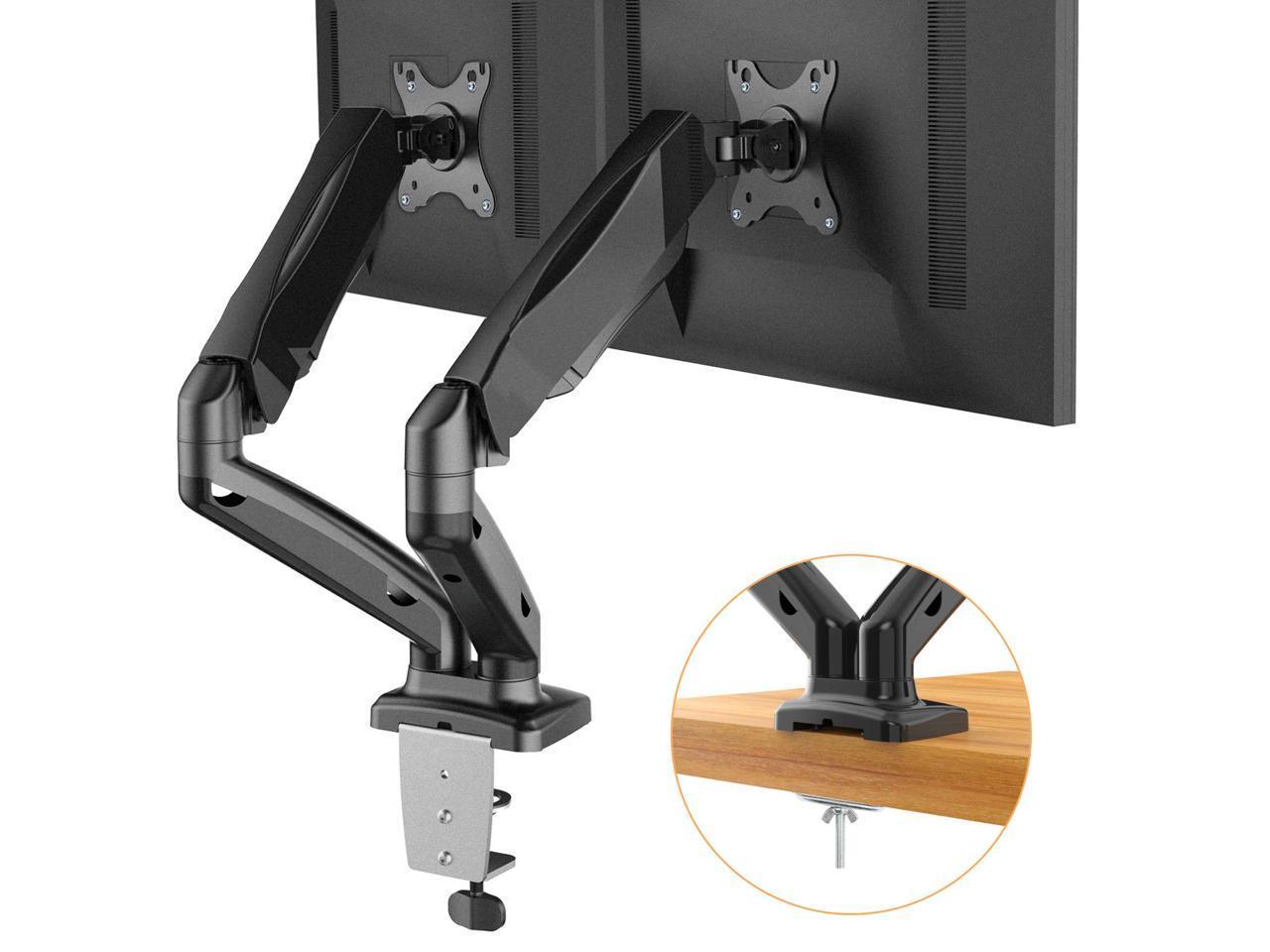 Huanuo Dual Monitor Stand w/ Adjustable Gas Spring LCD Arms (for 13" - 27" monitors/screens) + $5 Newegg Promotional Gift Card $35 + Free Shipping