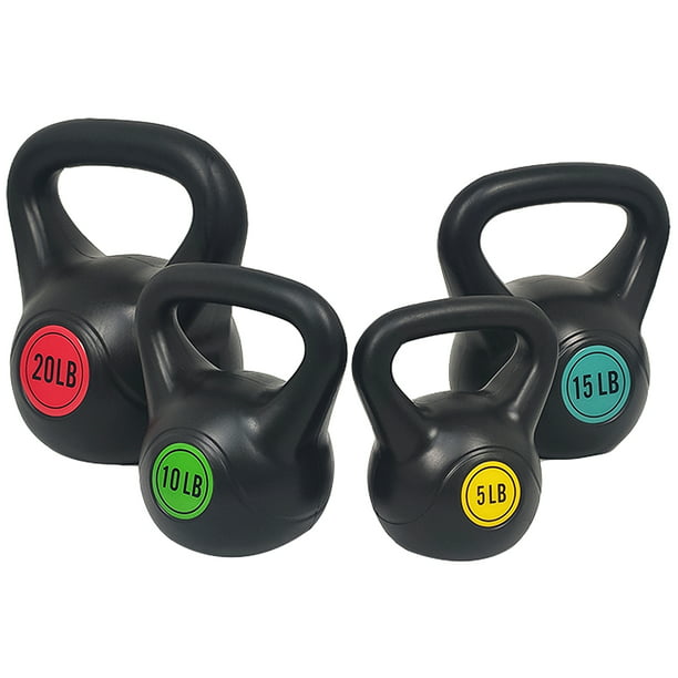 4-Piece BalanceFrom Wide Grip Kettlebell Exercise Fitness Weight Set (Includes 5 Lbs,10 Lbs,15 Lbs &20 Lbs) $25 + Free Shipping w/ Walmart+ or on Orders $35+