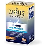 60-Count Zarbee's Naturals Sleep Chewable Tablets w/ Melatonin Supplement (natural orange flavor) $4.54 w/ S&amp;S + F/S w/ Prime or on orders $25+