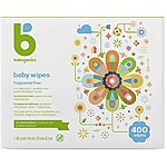 Prime Members: 400-Count Babyganics Unscented Diaper Wipes $10.50 + Free Shipping