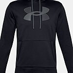 Under Armour Men's Fleece Big Logo Hoodie (black/pitch gray) $21.60 &amp; More + Free S/H