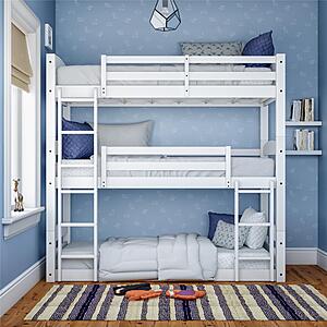 Better Homes Gardens Wooden Triple Twin Bunk Bed Tristan
