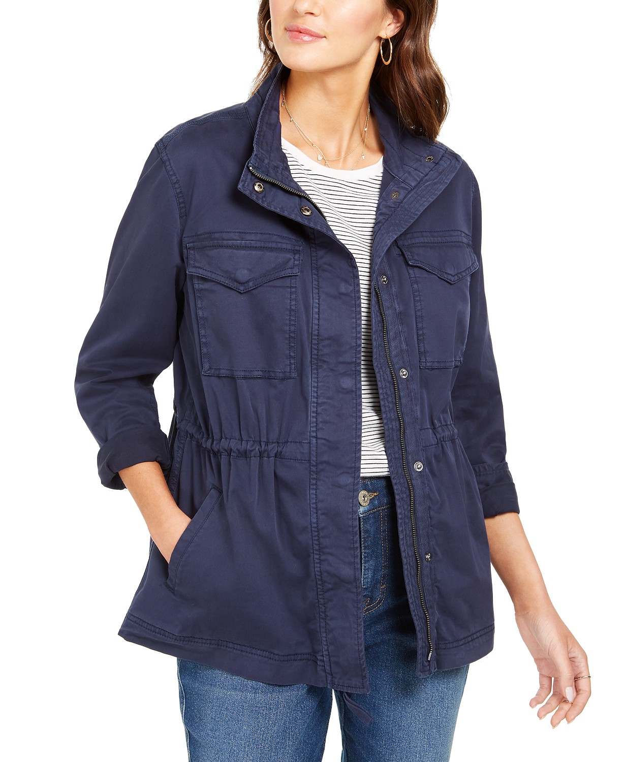 Style & Co Women's Twill Jacket $23.73, 32 Degrees Hooded Raincoat $35 & More + Free Shipping on $25+ $29.99