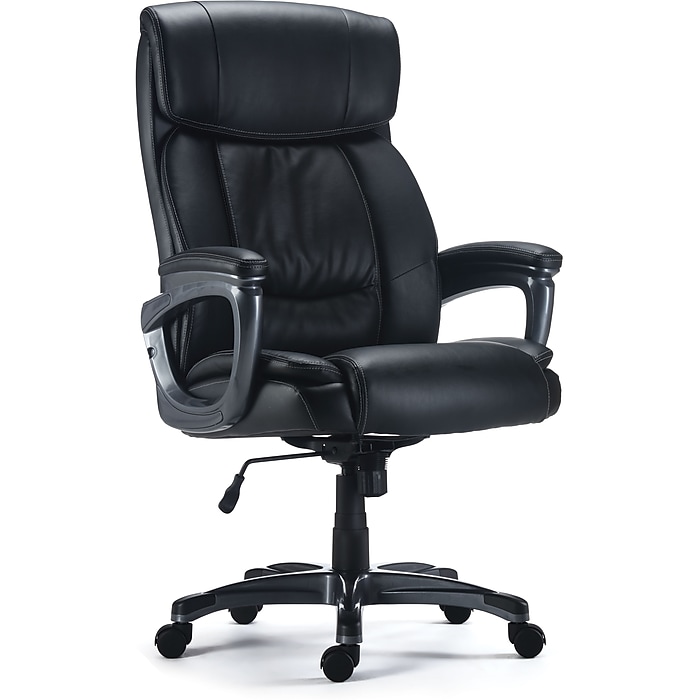 Staples Lockland Bonded Leather Big & Tall Managers Chair (black)  $125.50 + Free Shipping