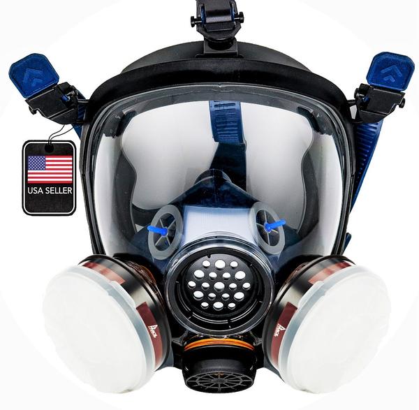 Parcil Safety Sale: Full Face Respirator Gas Mask w/ Organic Vapor and Particulate Filtration (PD-100, PD-101) $50 & More + Free Shipping