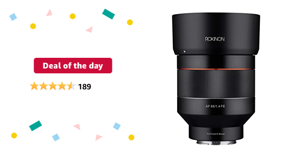 ROKINON IO85AF-E 85mm F1.4 Auto Focus Weather Sealed Lens for Sony E-Mount - $348.80