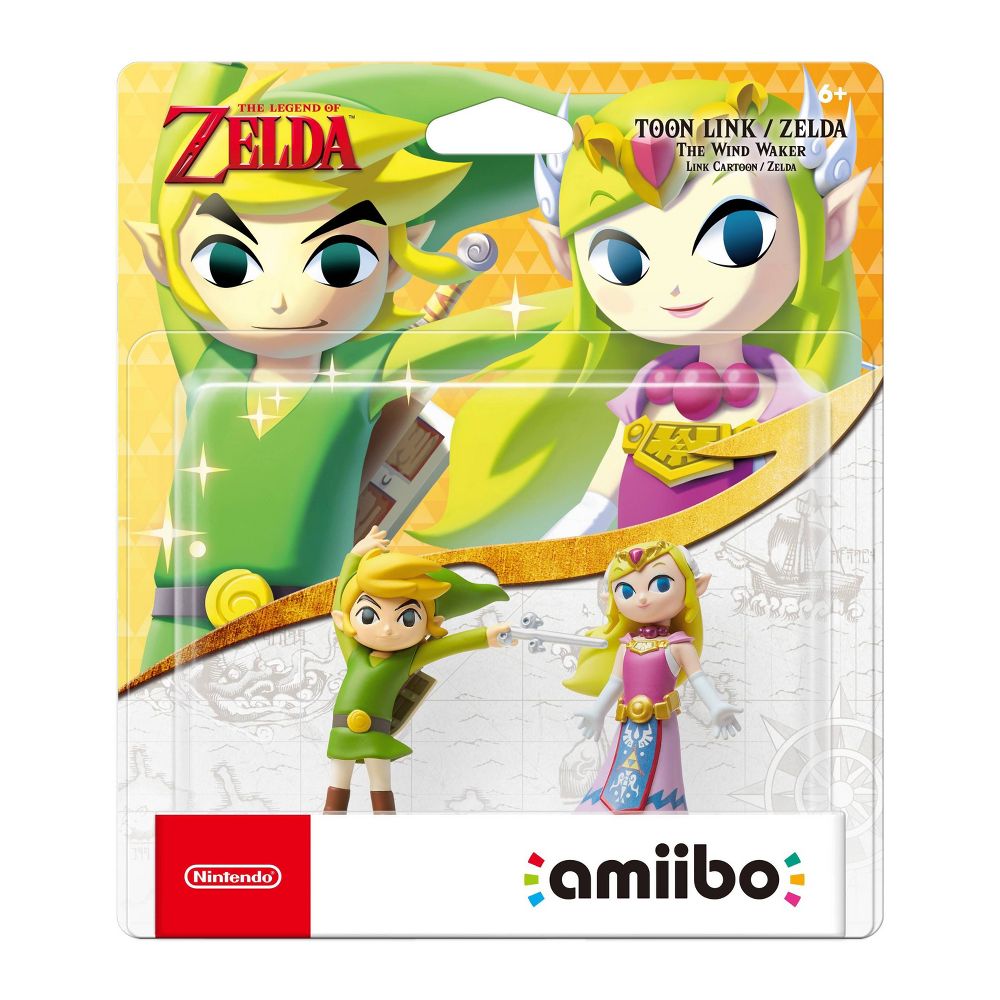 The Legend of Zelda Series: Toon Link + Zelda The Wind Waker amiibo Figures