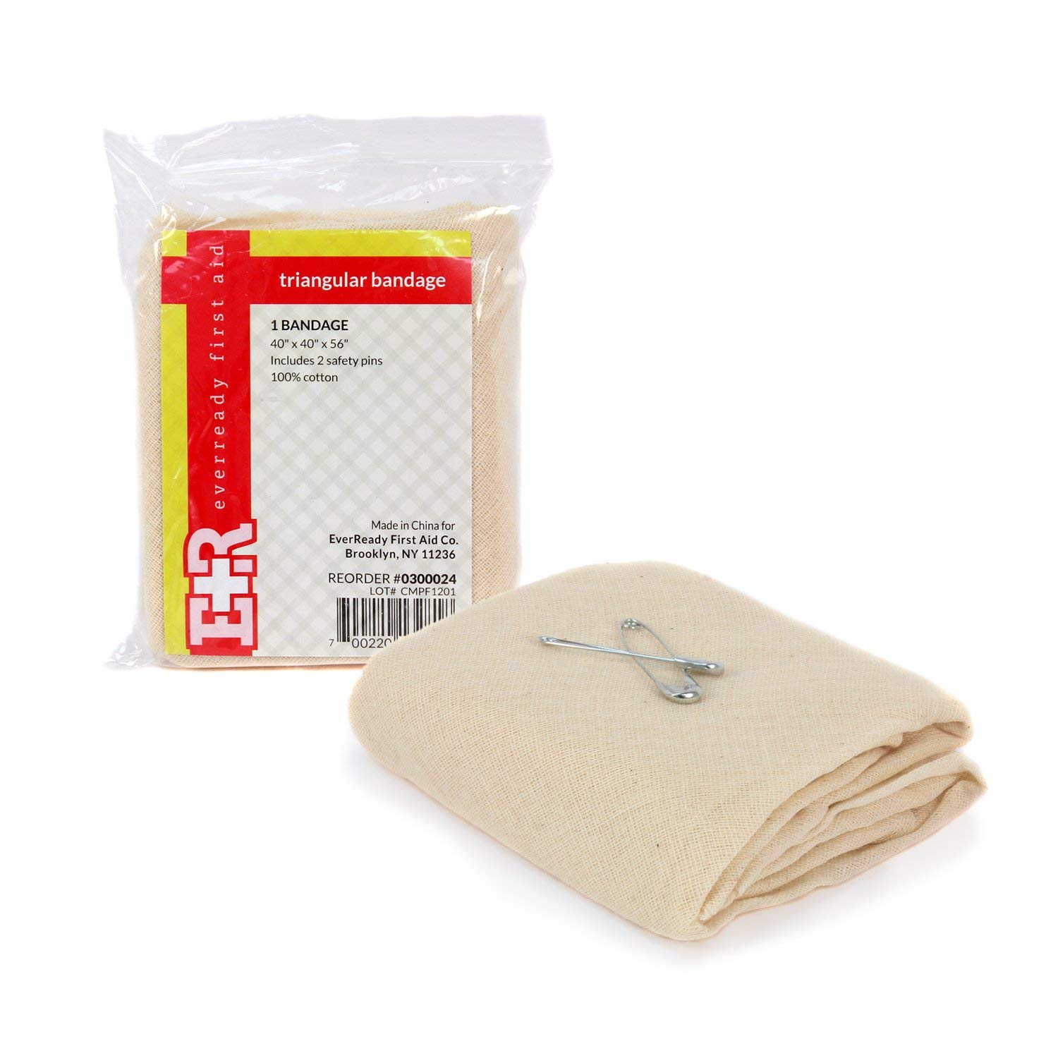 Dozen triangle bandages for 7.95 / CPR Rescue Mask for 4.71 / 24" aluminum splnt 3-pk for 12.95/ Israeli compression bandage for $5
