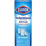 10-Count Clorox ToiletWand Disinfecting Refills $3.50