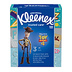 Kleenex Trusted Care Everyday Facial Tissues, 3 Flat Boxes (432 Tissues Total) $4.79